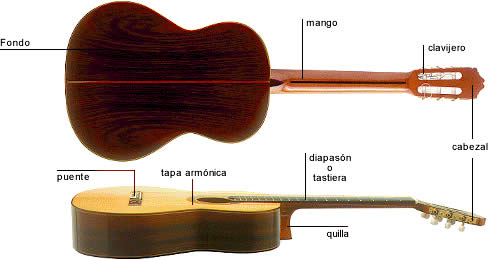 Vistas de la guitarra
